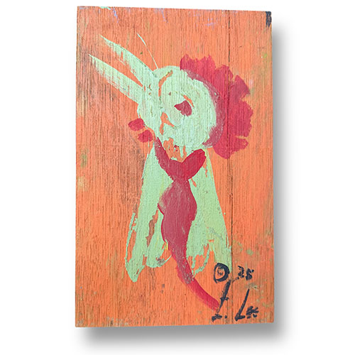 Ernest Lee 6x9 Chicken Head with Tie WP5904